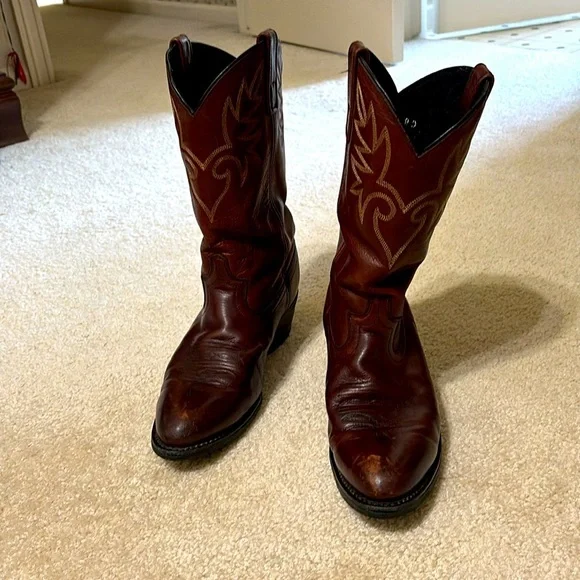 Men’s Dingo Brown Cowboy 12” Western Boots D105981 Size 9D - Picture 7 of 8
